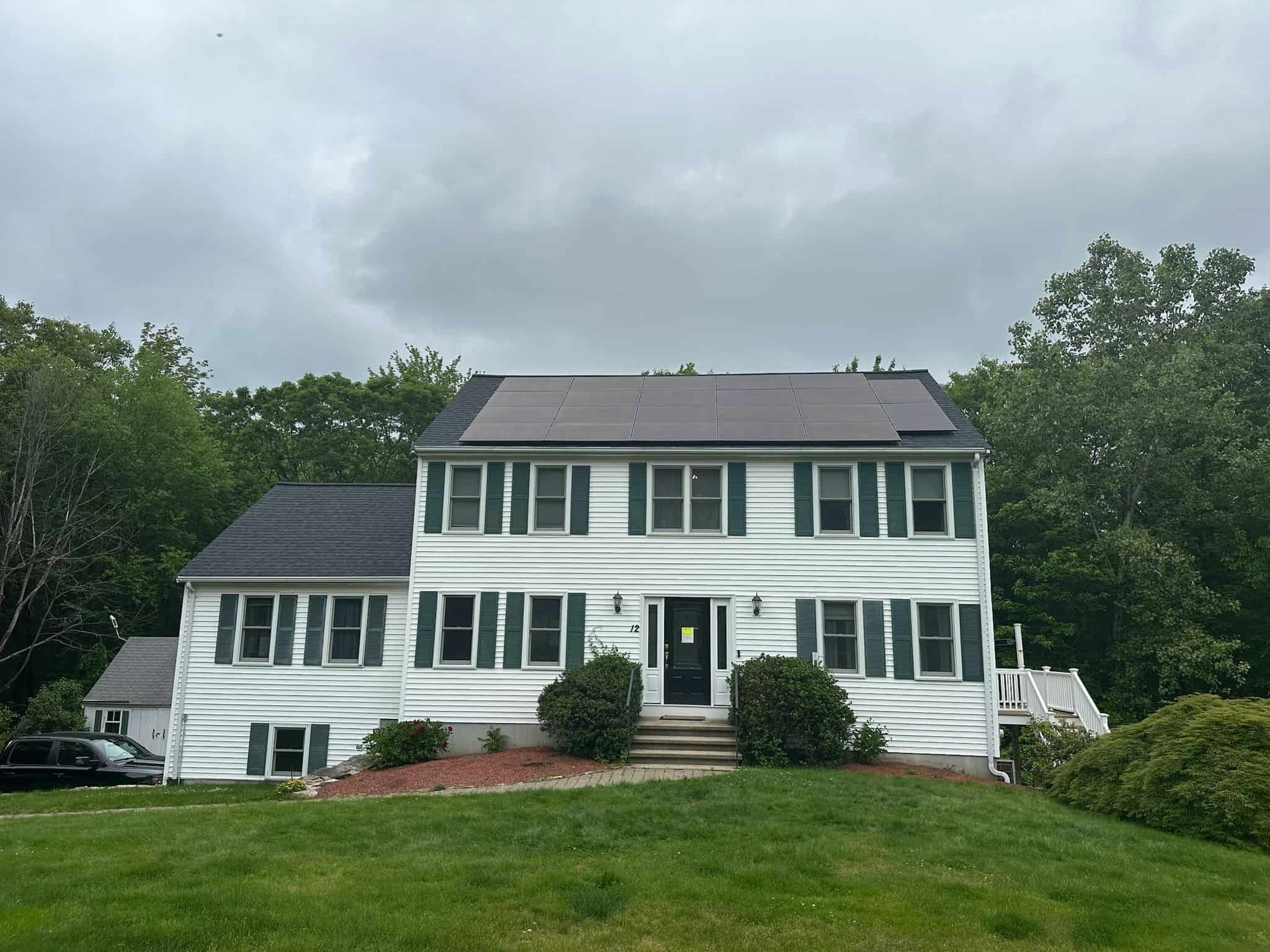 Solar installation project in Shirley, Massachusetts