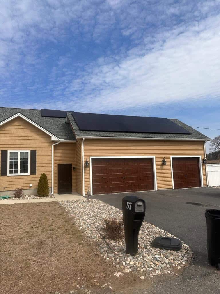 Residential solar installation in Stow, Massachusetts