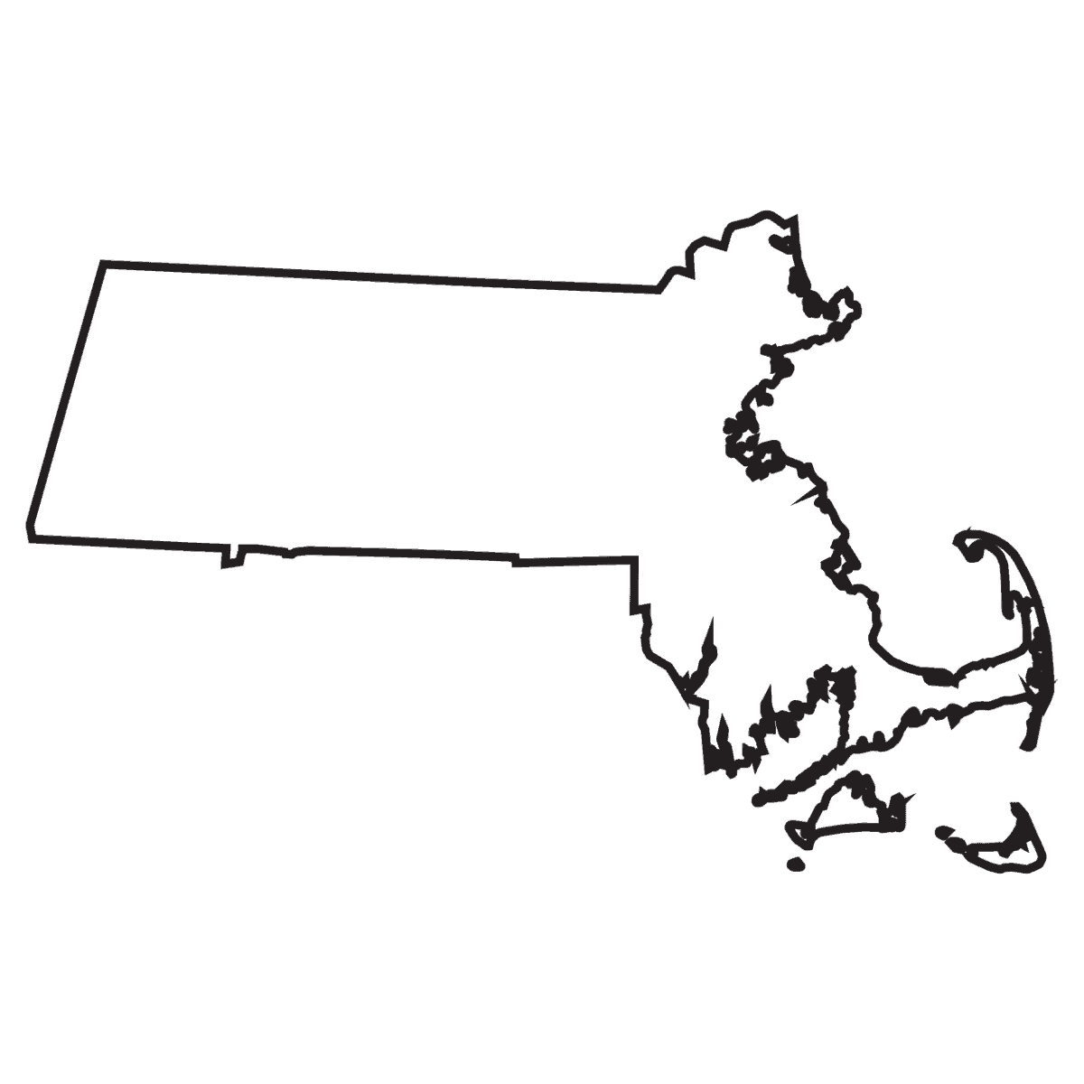 Outline of the state of Massachusetts