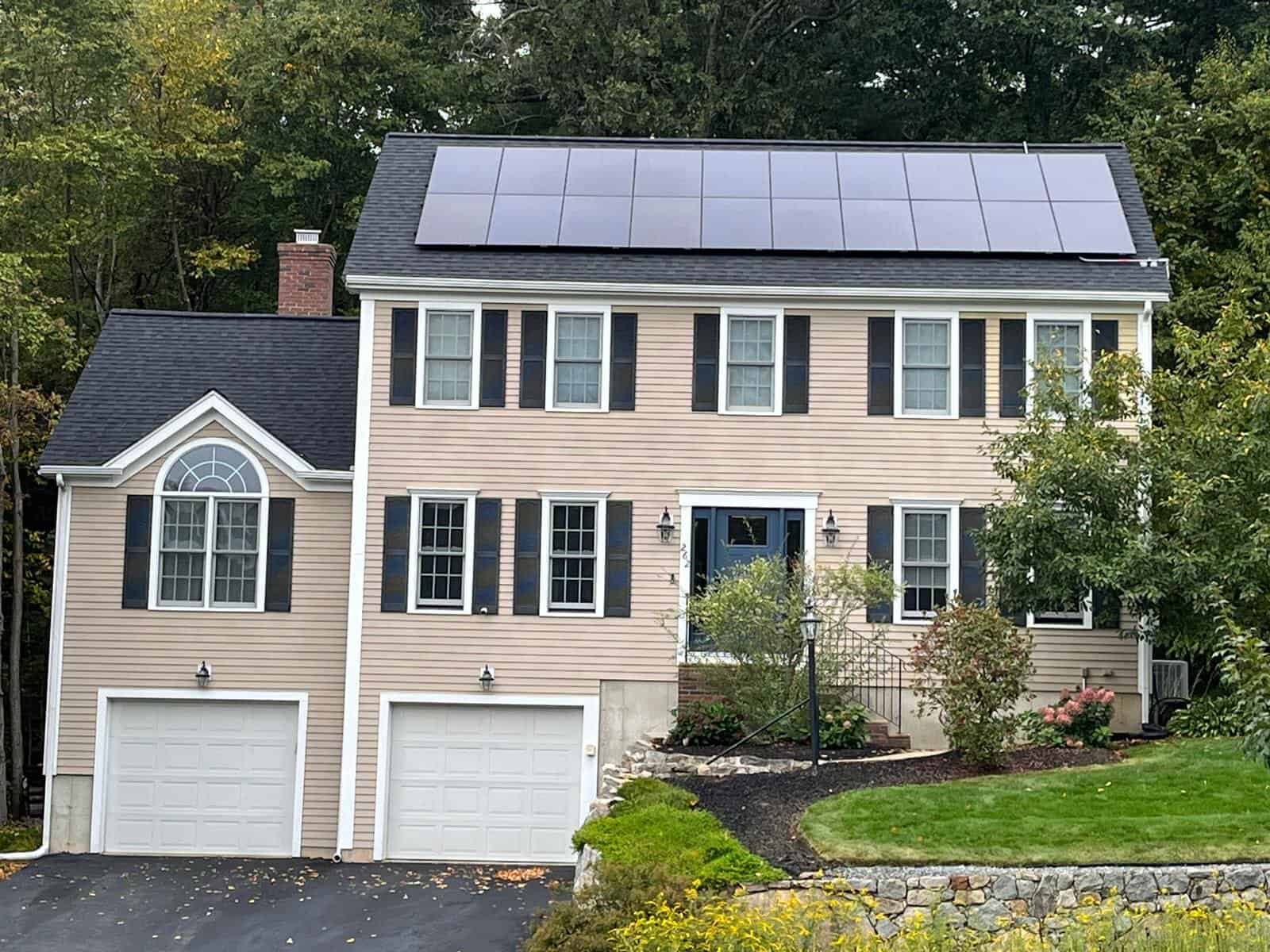 Residential solar installation by Evergreen Solar