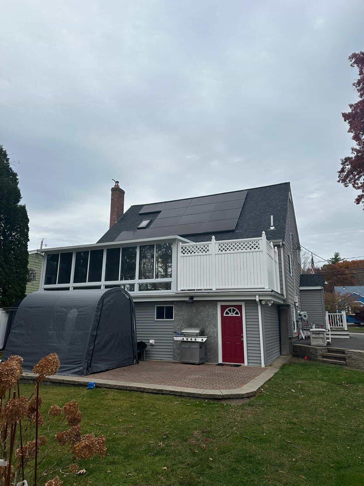 Residential solar installation by Evergreen Solar