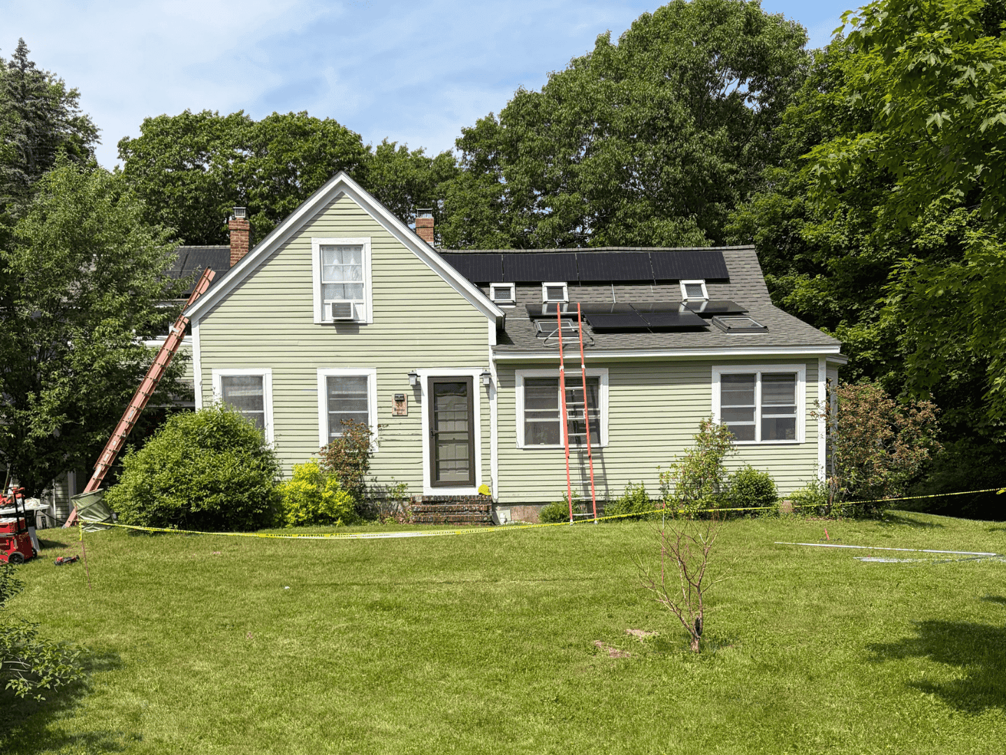 Residential solar installation by Evergreen Solar
