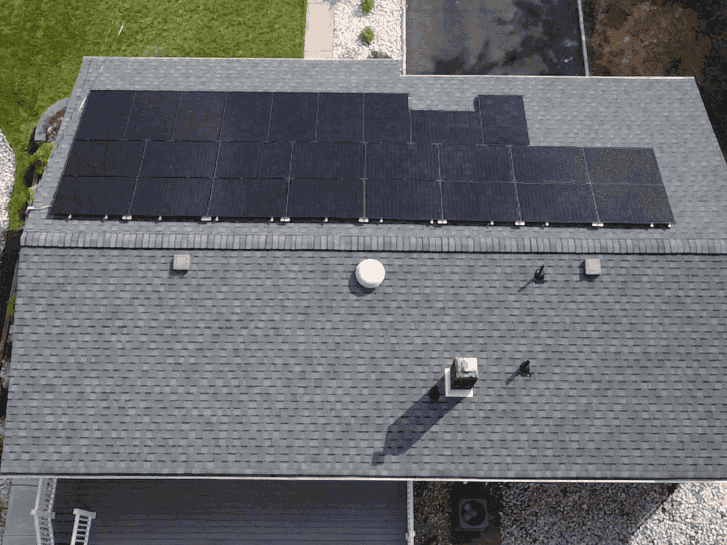 Residential solar installation by Evergreen Solar