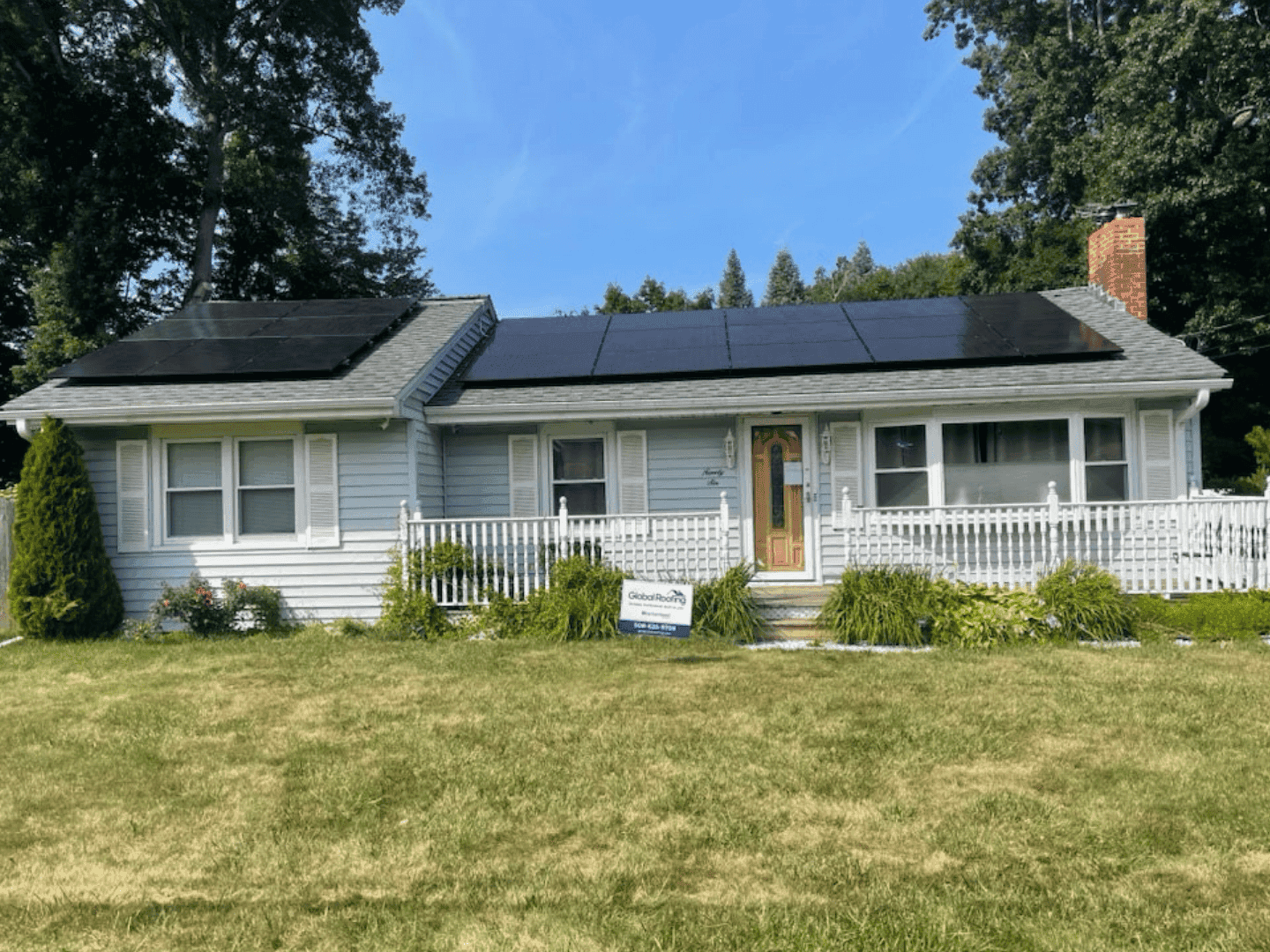 Residential solar installation by Evergreen Solar