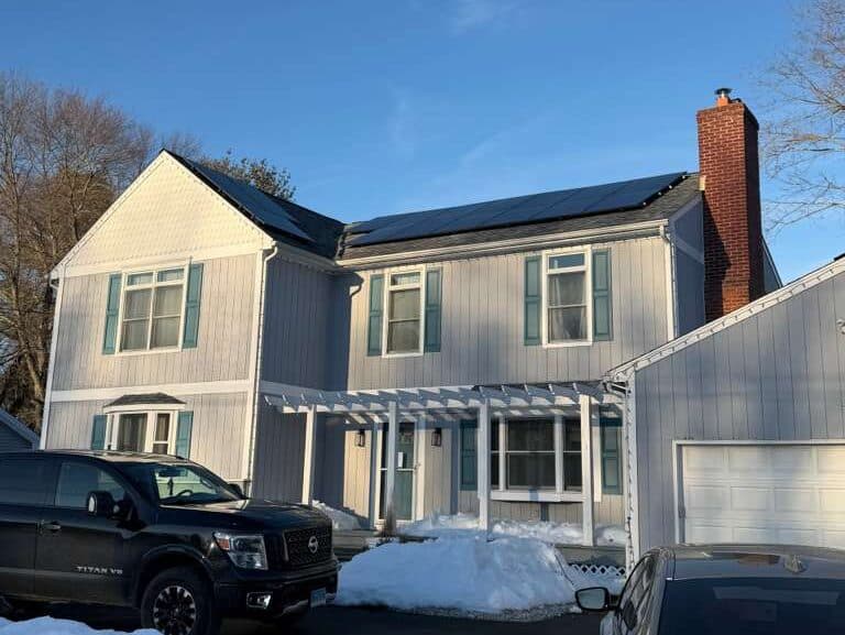 Residential solar installation by Evergreen Solar