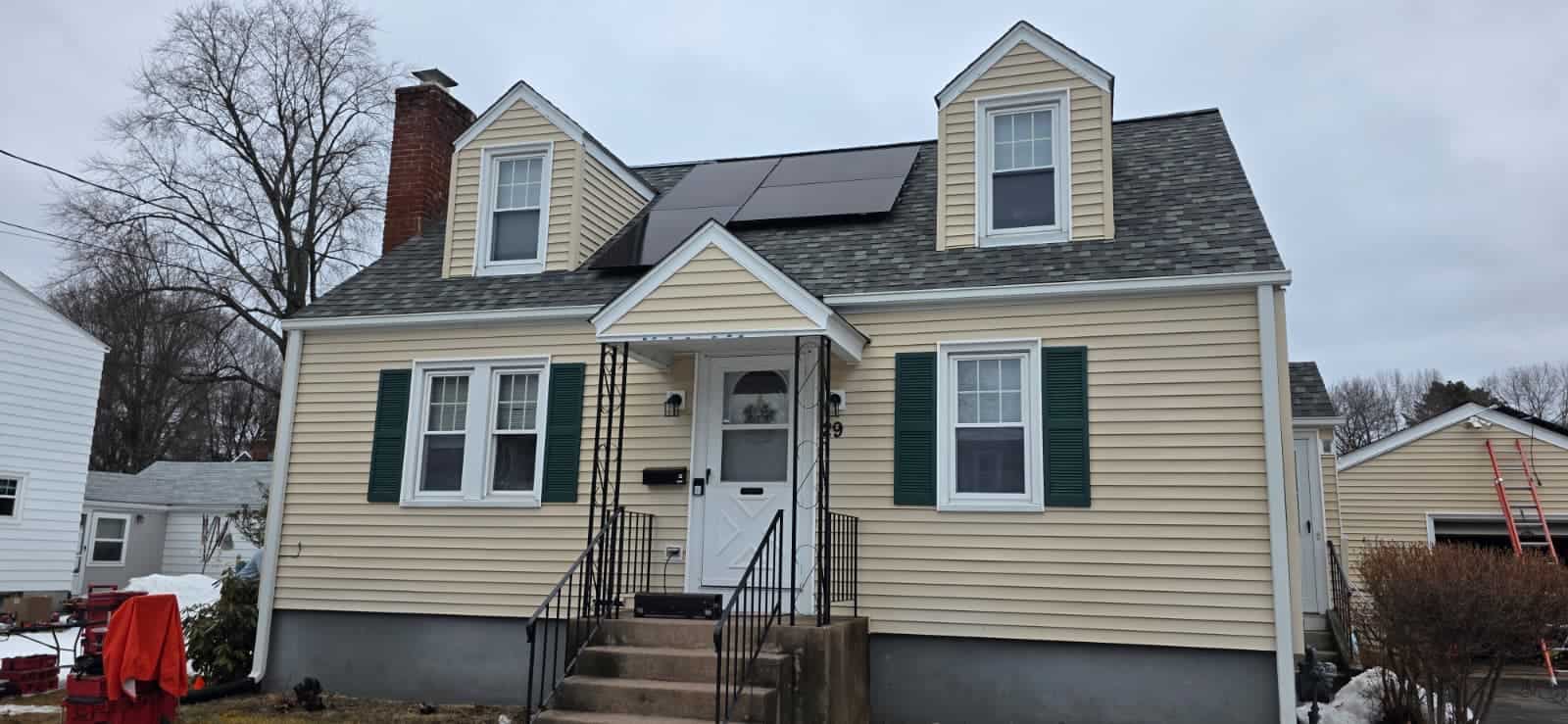 Residential solar installation by Evergreen Solar