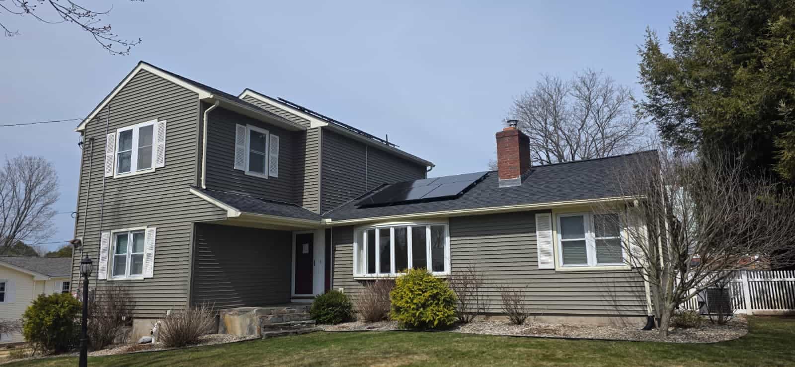 Residential solar installation by Evergreen Solar