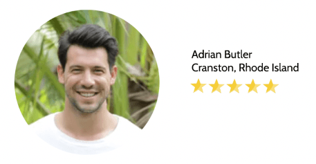 Cranston Rhode Island customer leaving a review
