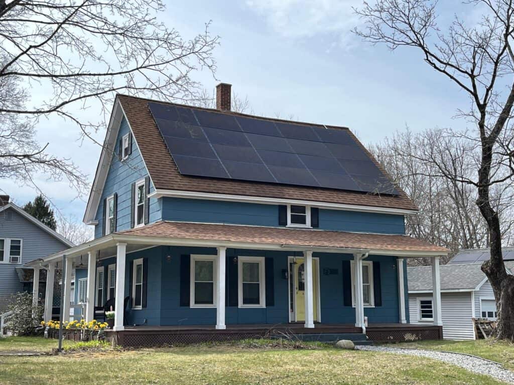 Roof and solar bundle project in Douglas, Massachusetts