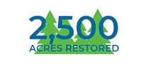 2500 acres restored