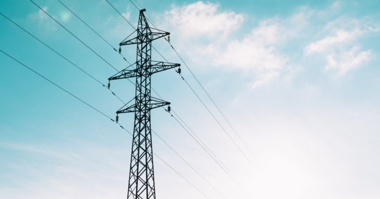 Rhode Island power line demonstrating electricity prices